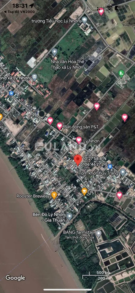 Bán đất thổ cư xã lý Nhơn-Huyền cần giờ giá ngợp