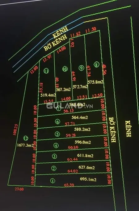 Đất vườn lâu năm 2mt phân lô 8.200m2 Xã thái Mỹ tỉnh lộ 7