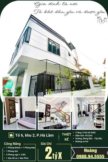 💥Giảm giá sốc💥Bán nhà 3 tầng khu moong y tế , tổ 6,khu 2,Hà Lầm,Hạ Long