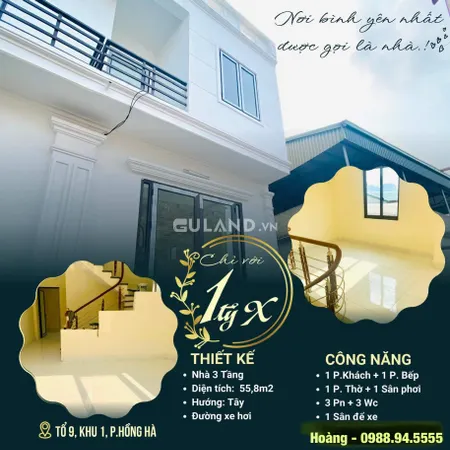💥Hàng hot giá sốc💥Bán nhà khu cột 5,tổ 9,khu 1,Hồng Hà,Hạ Long