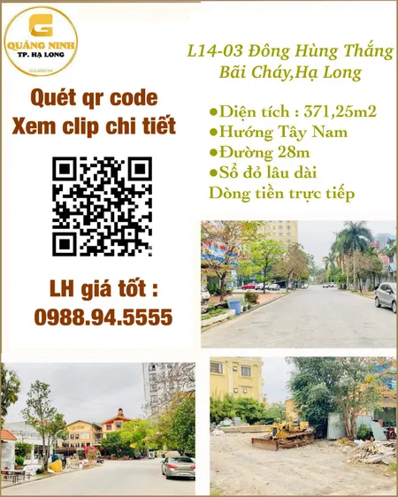 💥Hàng hot 💥Bán đất biệt thự Đông Hùng Thắng,Bãi Cháy,Hạ Long