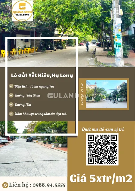 💥Hàng hot💥Bán đất sau khu sân bóng Yết Kiêu, Hạ Long