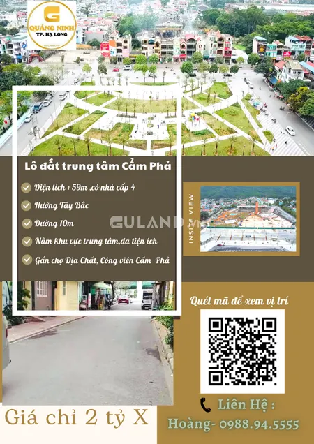 💥Siêu hot💥 Bán đất phường Cẩm Trung,Cẩm Phả