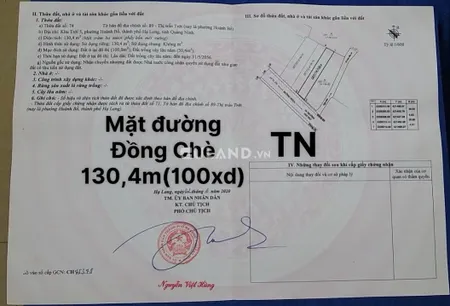 BÁN ĐẤT MẶT PHỐ HOA ĐỒNG CHÈ - HOÀNH BỒ