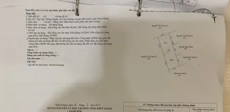 Bán  đất nông nghiệp 230m² , giá 2 tỷ tại, Thành phố Phú Quốc, Kiên Giang