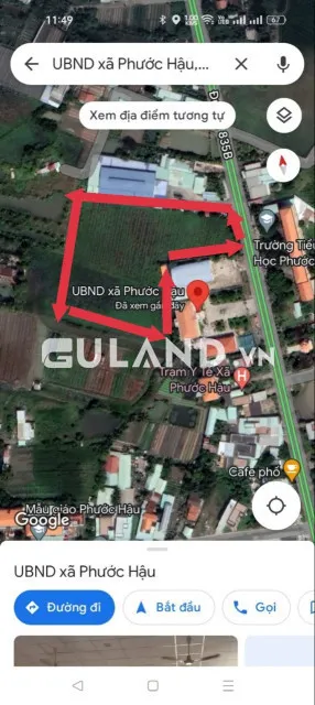 BÁN 10152M2 ĐẤT NÔNG NGHIỆP KẾ BÊN UBND XÃ PHƯỚC HẬU