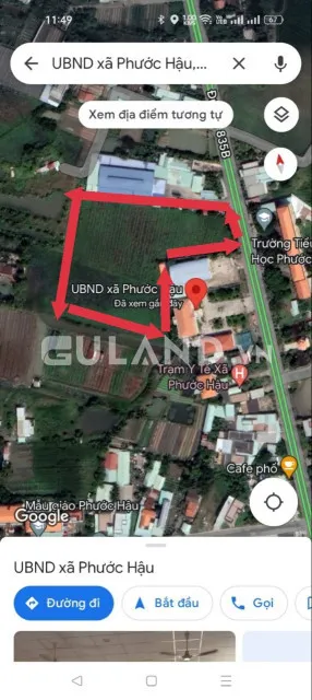 BÁN 10152M2 ĐẤT NÔNG NGHIỆP KẾ BÊN UBND XÃ PHƯỚC HẬU