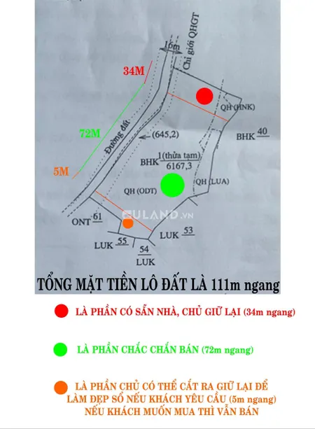 Nông Trường, Ninh Sim, 72x50, BHK qh ODT