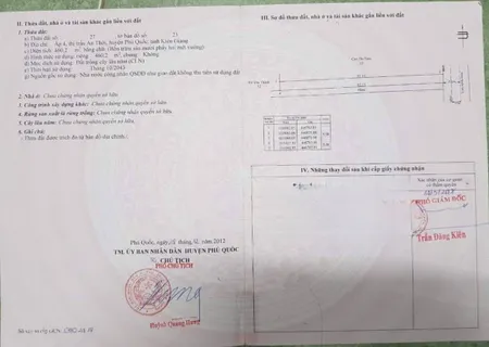Bán  đất thương mại dịch vụ 460.2m² , giá 7.8 tỷ tại đường Nguyễn Văn Cừ, Thị trấn An Thới, Thành phố Phú Quốc, Kiên Giang