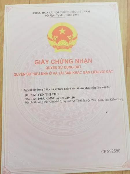 Bán  đất nông nghiệp 159.2m² , giá 1.1 tỷ tại, Thị trấn An Thới, Thành phố Phú Quốc, Kiên Giang