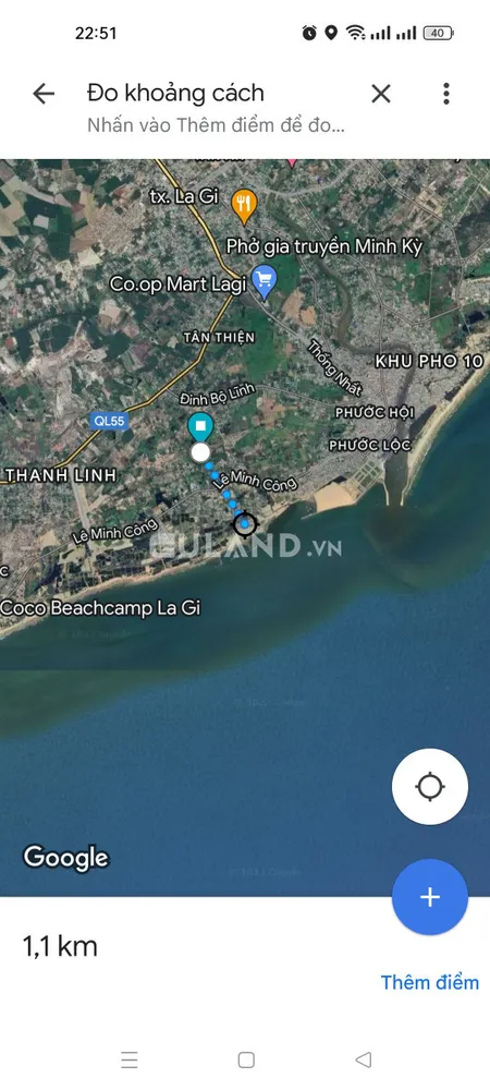 Bán đất vườn có sẵn thổ cư gần biển