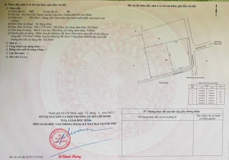 Bán  đất thổ cư 881.6m² , giá:20 tỷ 2 tại, Thị trấn Cần Thạnh, Huyện Cần Giờ, TP. Hồ Chí Minh