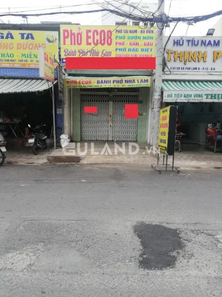 cho thuê nhà mặt tiền đường cư xá phú lâm