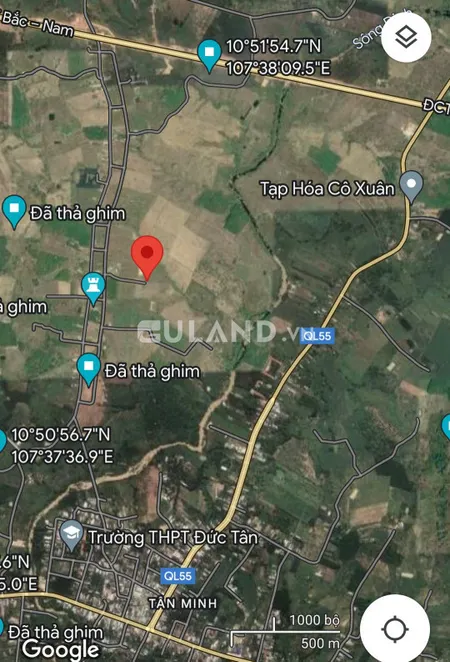Bán đất sào thị trấn Tân Minh gần dân, cách đường nhựa Nguyễn Thông chỉ 230m