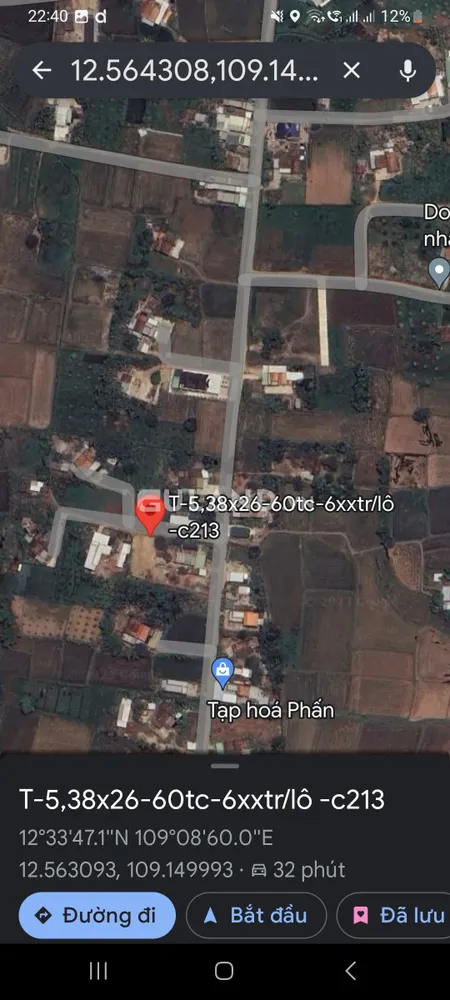 2 lô Lạc Hòa, Ninh An, 5.38x26 có 60 ONT cách trục chính Lạc Hòa 40m