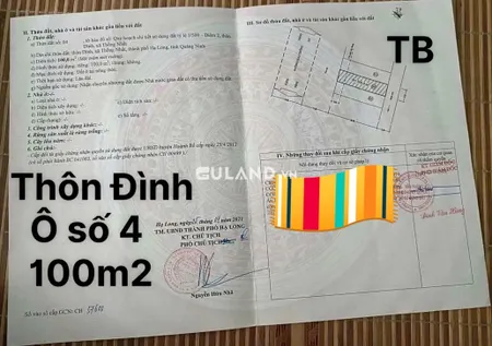 Đất TĐC Thôn Đình - Xã Thống Nhất