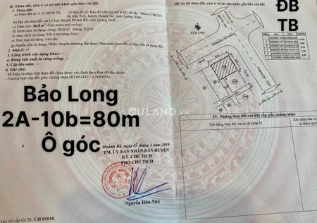 Bán Ô Góc Dự Án Bảo Long