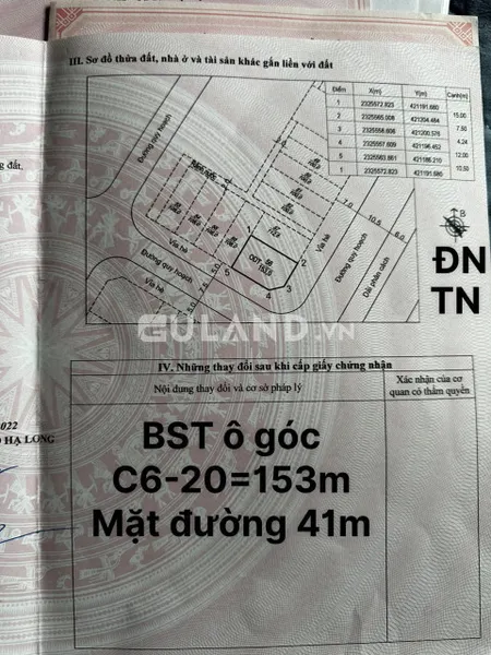 Ô Góc Mặt Đường To - Bắc Sông Trới