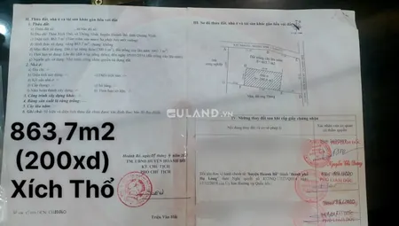 Đất Thổ Cư Xích Thổ - Thống Nhất