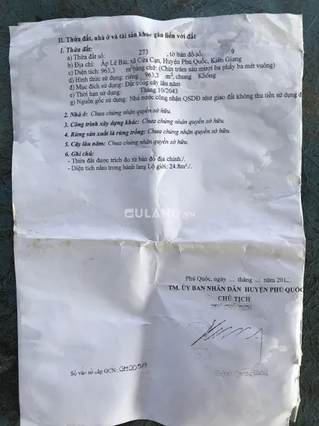 Chính chủ bán đất mặt tiền đường lớn