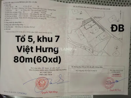 Đât Thổ Cư Phường Việt Hưng