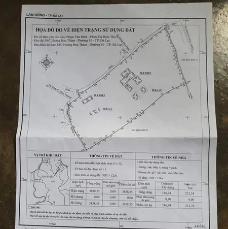 Bán  đất thổ cư 4100m² , giá 102.5 tỷ tại đường Hoàng Hoa Thám, Phường 10, Thành phố Đà Lạt, Lâm Đồng