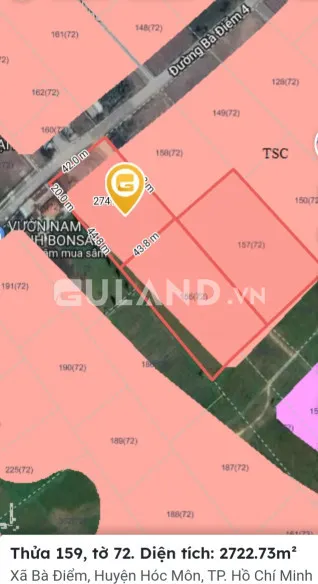 Bán nhà 10138m² 85 tỷ tại Xã Bà Điểm Huyện Hóc Môn