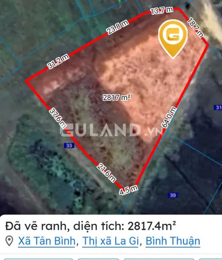 Bán gần 3 sào đất nông nghiệp có 3 mặt tiền đường, gần biển, quy hoạch đất ở ODT.