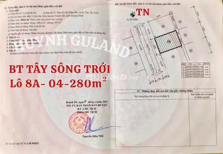 ĐẤT BIỆT THỰ TÂY CẦU TRỚI