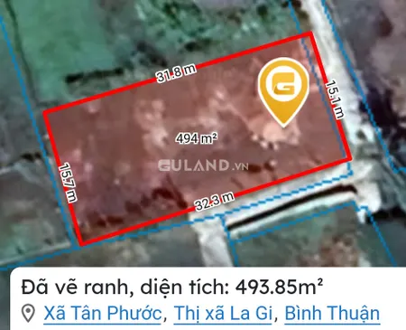 Bán đất nền gần biển có 2 mặt tiền đường bê tông