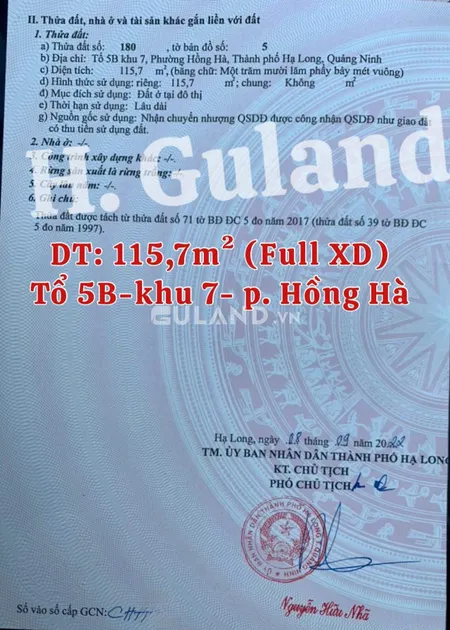 ĐẤT THỔ CƯ PHƯỜNG HỒNG HÀ