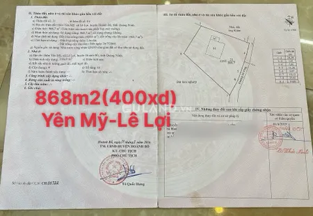 ĐẤT THỔ CƯ XÃ LÊ LỢI - HẠ LONG