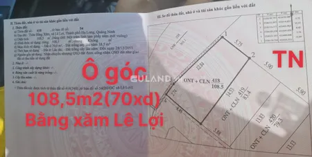 ĐẤT GẦN TRUNG TÂM XÃ LÊ LỢI