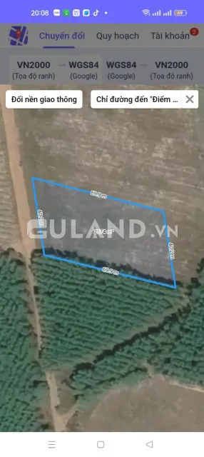 Bán đất sào nông nghiệp có mặt tiền đường đất quy hoạch đường nhựa