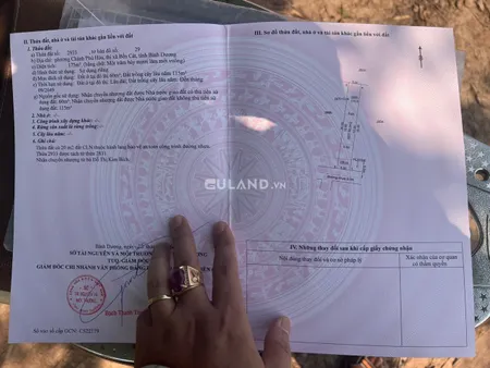 🔥 Bán Lô đất 175m2 Chánh Phú Hoà - Bến Cát. Giá 1 tỷ230