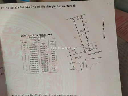 Bán đất fuf thổ mt đường Dương công khi. Xã Tân Hiệp .ngay nhà máy nước
