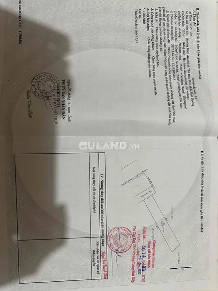 đất thổ cư có nhà ở sẵn diện tích 262m2 nở hậu 7m1, vị trí tốt