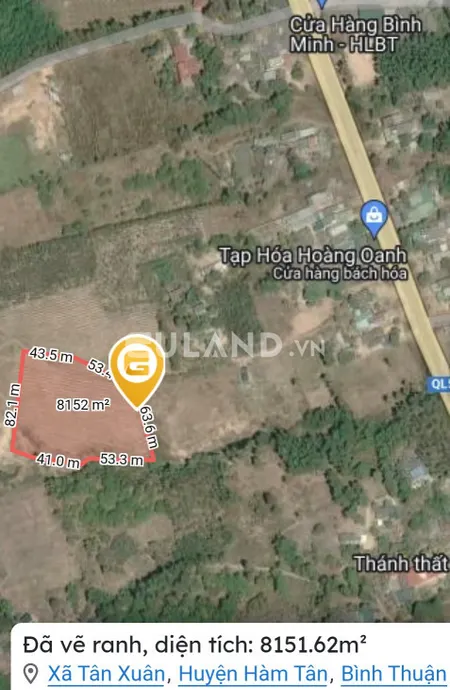 Bán 7,4 sào đất nông nghiệp sát dân cư