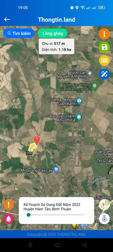 Bán  đất nông nghiệp 12000m² , giá 4.4 tỷ tại, Xã Tân Đức, Huyện Hàm Tân, Bình Thuận