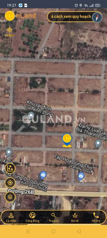 Chánh thanh ninh thọ 100m2(5*20) full thổ giá chỉ 1tỷ