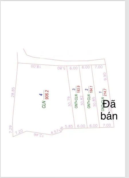 6x30, 60m² thổ cư, Ninh Ích, Ninh An cách QL1A chỉ 200m