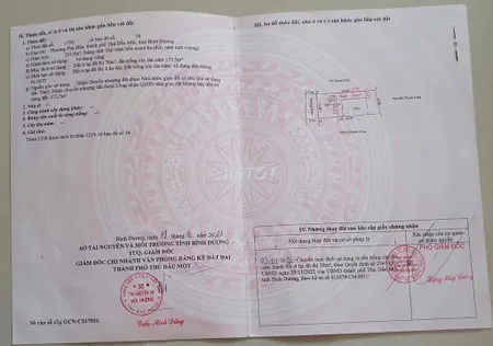 cần bán lô đất hẻm 453 phú hoà tdm bình dương