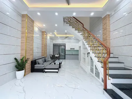Nhà mới đẹp chỉ vc vào ở  1 trệt 3 lầu  liên khu 4-5 .p Bình Hưng Hòa B .Hẻm 205