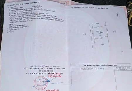 Bán đất 284.8m² ngang 15m giá 1.65 tỷ tại Xã Ea Ktur Huyện Cư Kuin