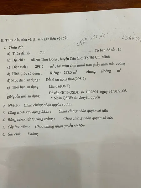 🔥bán đất mặt đường nhựa 12m ,xã an thới đông,Huyện Cần Giờ Tp.HCM