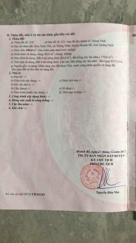 ĐẤT THỔ CƯ THÔN XÍCH THỔ VIEW BIỂN