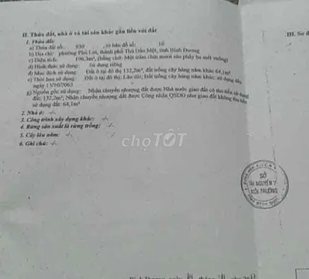 Cần bán mặt tiền kinh doanh nguyễn văn trỗi gần vòng xoay HT3 TDM BD