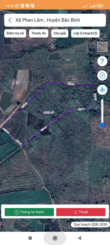 Bán đất xã Sông Bình
