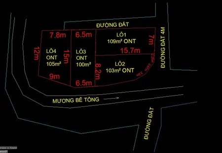 0938.113.403 Lô đất full thổ cư Ninh Phụng gần chợ Bảy Búa, ngang 9m