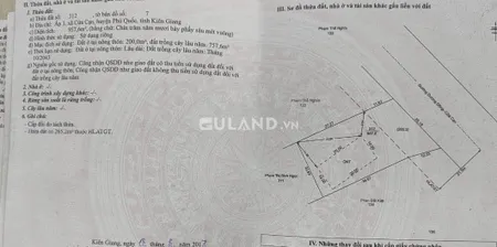 Bán  đất nông nghiệp 1500m² , giá 21 tỷ tại, Xã Cửa Cạn, Thành phố Phú Quốc, Kiên Giang